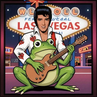 Elvis Frog in Vegas Slot von BGaming im 1Red Casino spielen